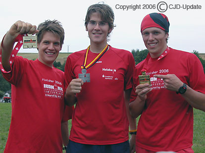 André und Marcel Krug, Patrick Schäfer (v. li.). Foto privat