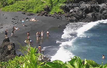 Hawaii Schule unter Palmen
