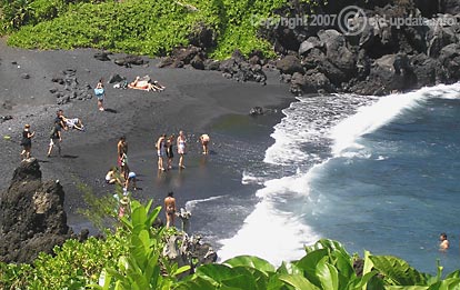 Hawaii Schule unter Palmen