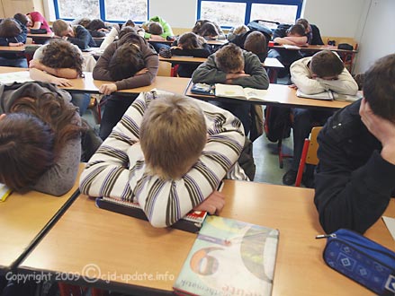 Schlafende Schüler © CJD-UPDATE/A. Bubrowski
