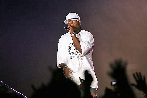 Konzert von Rapper 50 Cent in Stockholm im Juni 2009. Foto: TopStreetwear