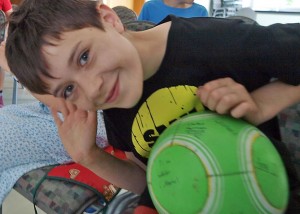 Alexander (6h) Junior-Onlineredakteuer der WEBLOG AG. Bild: A: Bubrowski/CJD Oberurff