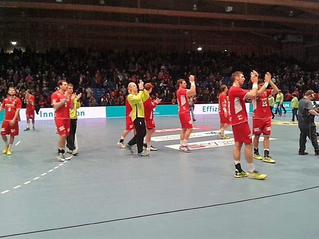 Handballbundesligaspiel des MT Melsungen gegen die Rhein-Neckar Löwen. Foto: privat