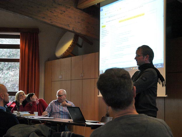 Arbeitsgruppen präsentieren ihre Ergebnisse. Bild: BUB/CJD Oberurff