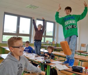 Spaß haben - in der Schule (gestellt). Bild: Lukas Daum/CJD Oberurff