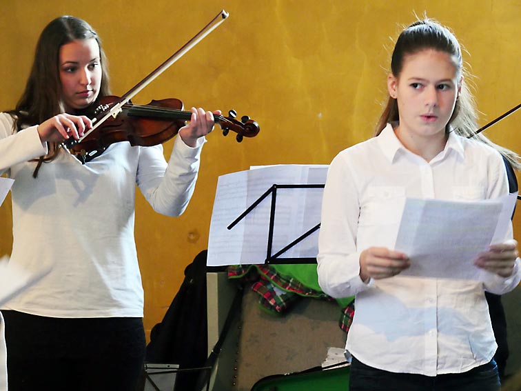 Schülerinnen der Musikschule des CJD Oberurff.