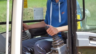 Baggerfahrer Lukas