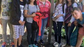 Geocaches-Jäger der 8i | Bild: Andreas Bubrowski/CJD Oberurff