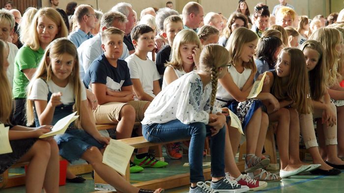 Unsere neuen Fünftklässler bei der Schulaufnahme | Bild: Andreas Bubrowski/CJD Oberurff