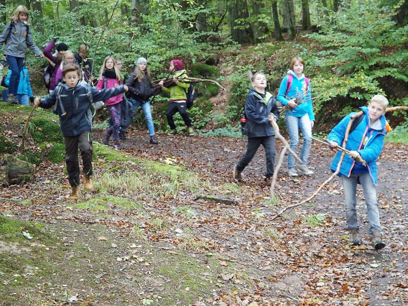 Jubel im Wald | Bild: A. Bubrowski/CJD Oberurff