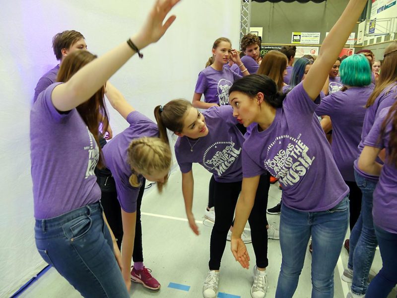 Warming up | Bild: Andreas Bubrowski/CJD Oberurff