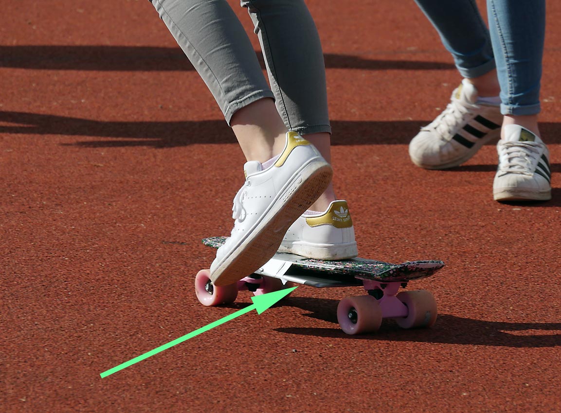 Wie ein iPad auf einem Pennyboard befestigen? | Bild: Andreas Bubrowski/CJD Oberurff
