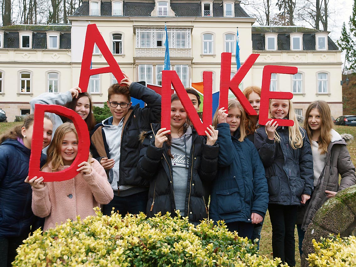 Spendenaktion Turnhalle: DANKE | Foto: A. Bubrowski/CJD Oberurff