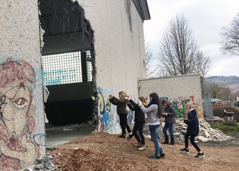 Turnhallenruine vor Ostern | Foto: A. Bubrowski/CJD Oberurff