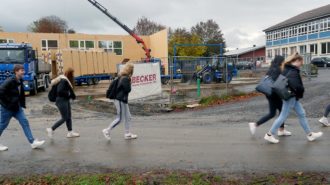 Turnhallen-Neubau: Bald fertig? | Foto: A. Bubrowski/CJD Oberurff