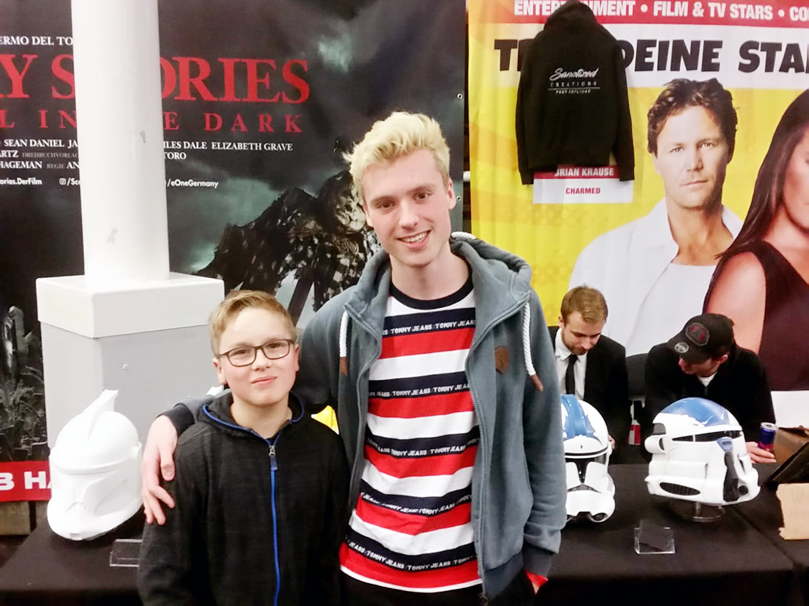 Tom vom Star-Wars-Youtube- Kanal: "212th - Tom & Taha" und ich