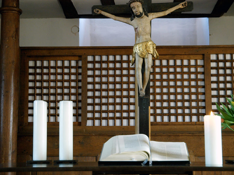 Auch SCHON VOR Ostern offen geblieben: Phillip-Nicolai-Kirche, Altwildungen. Foto: A. Bubrowski/CJD Oberurff