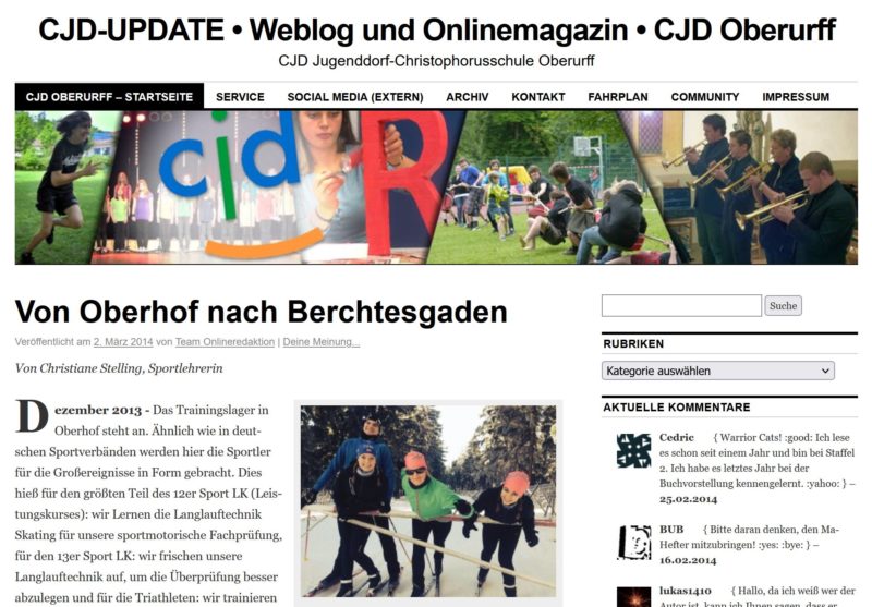 CJD-Update im Jahre 2014